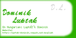 dominik luptak business card